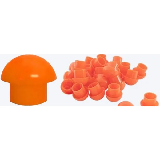 Capuchón de PVC Naranja 3/4" – 7/8" – 1" – 1 1/4"
