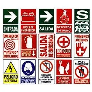 Señal de Interiores Medidas Varias